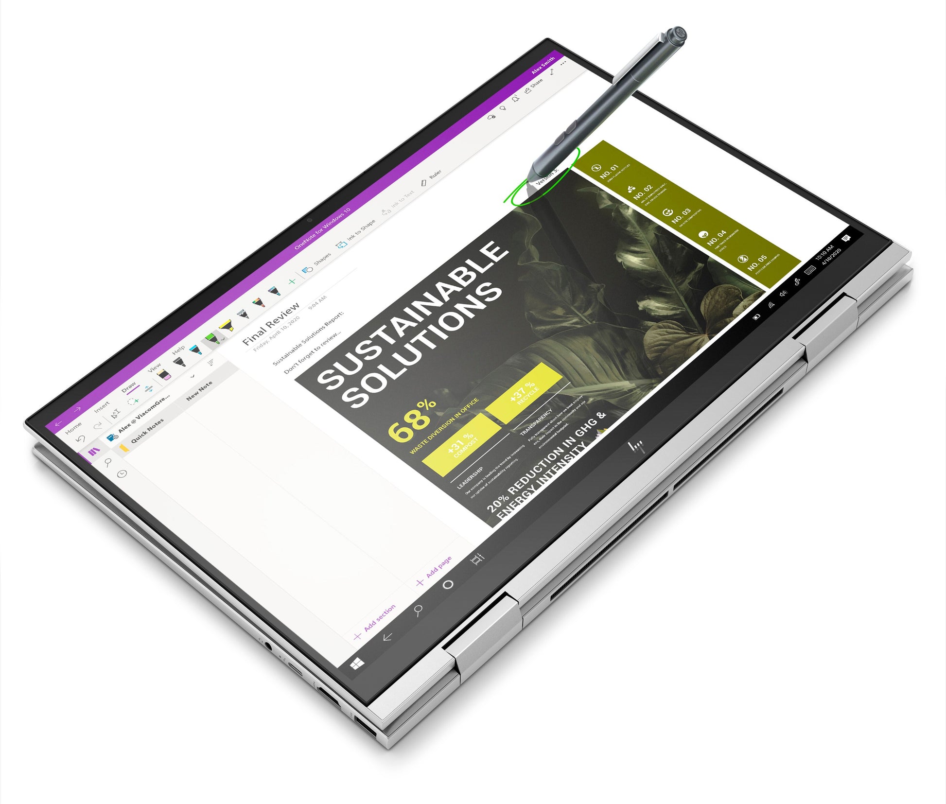 HP MPP 1,51 Eingabestift für HP Laptops mit MPP – Grau
