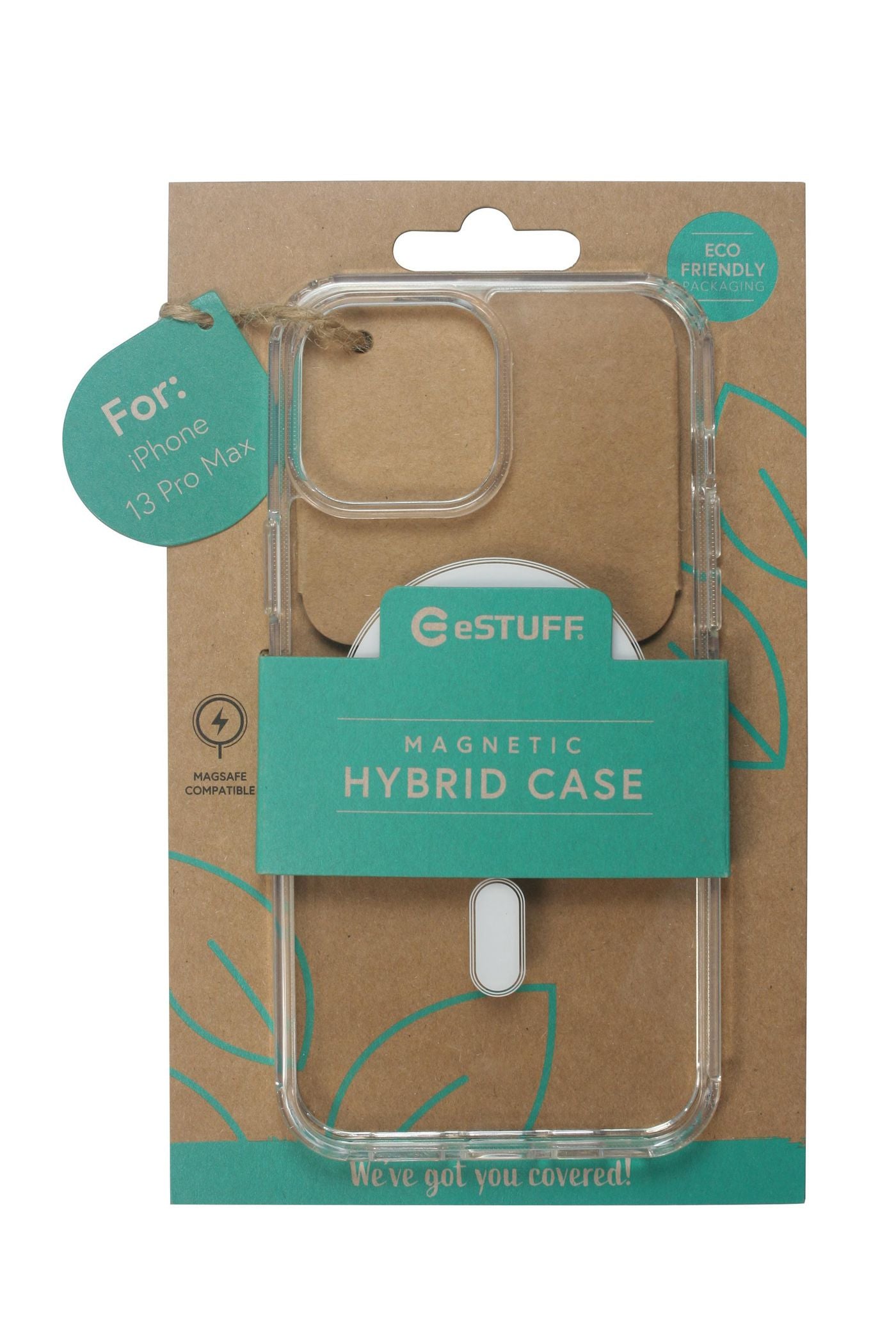 eSTUFF BERLIN Backcover – für Apple iPhone 13 Pro Max, TPU, Transparent