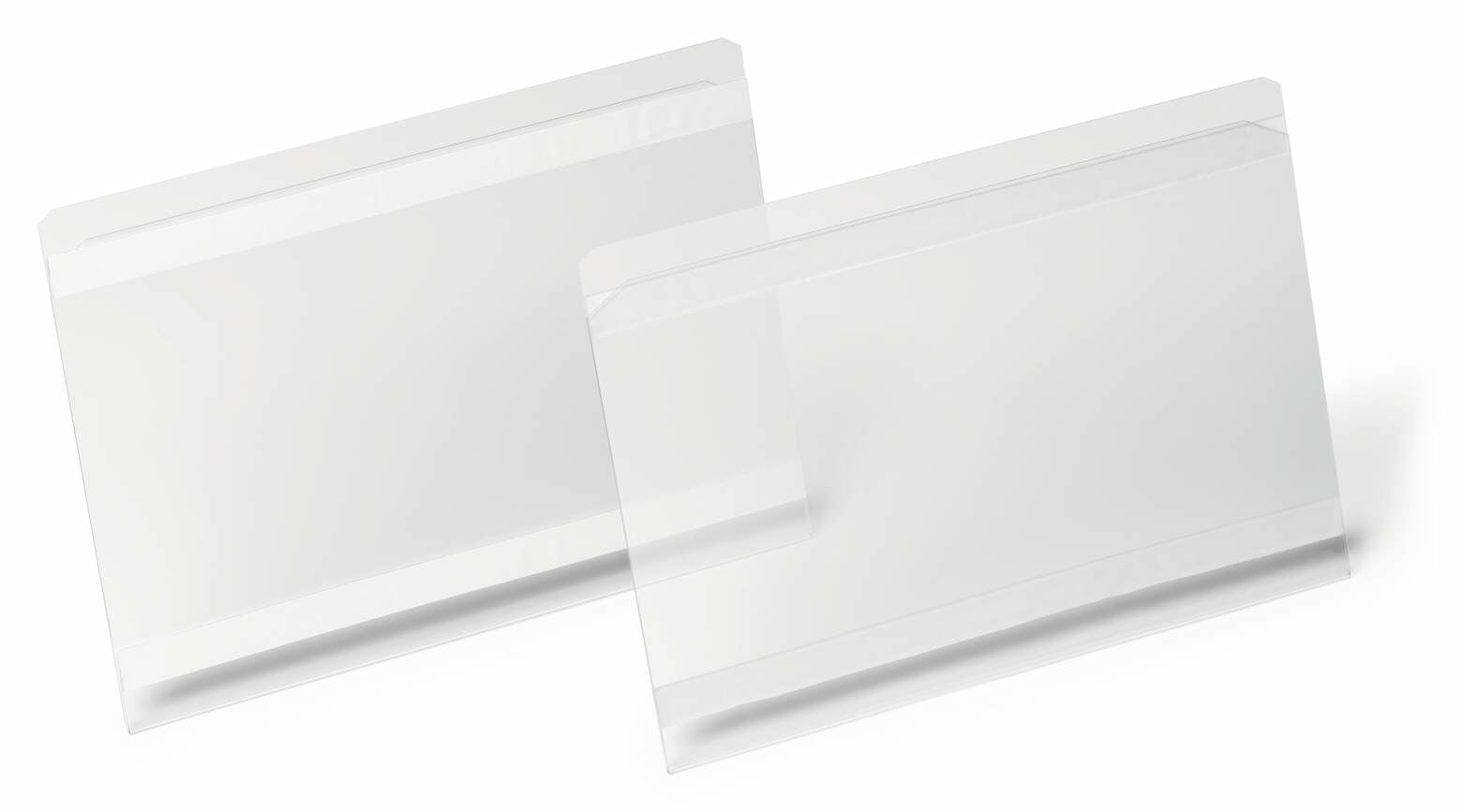 Durable Kennzeichnungstaschen – 210 × 148 mm, transparent, selbstklebend, für A5 quer