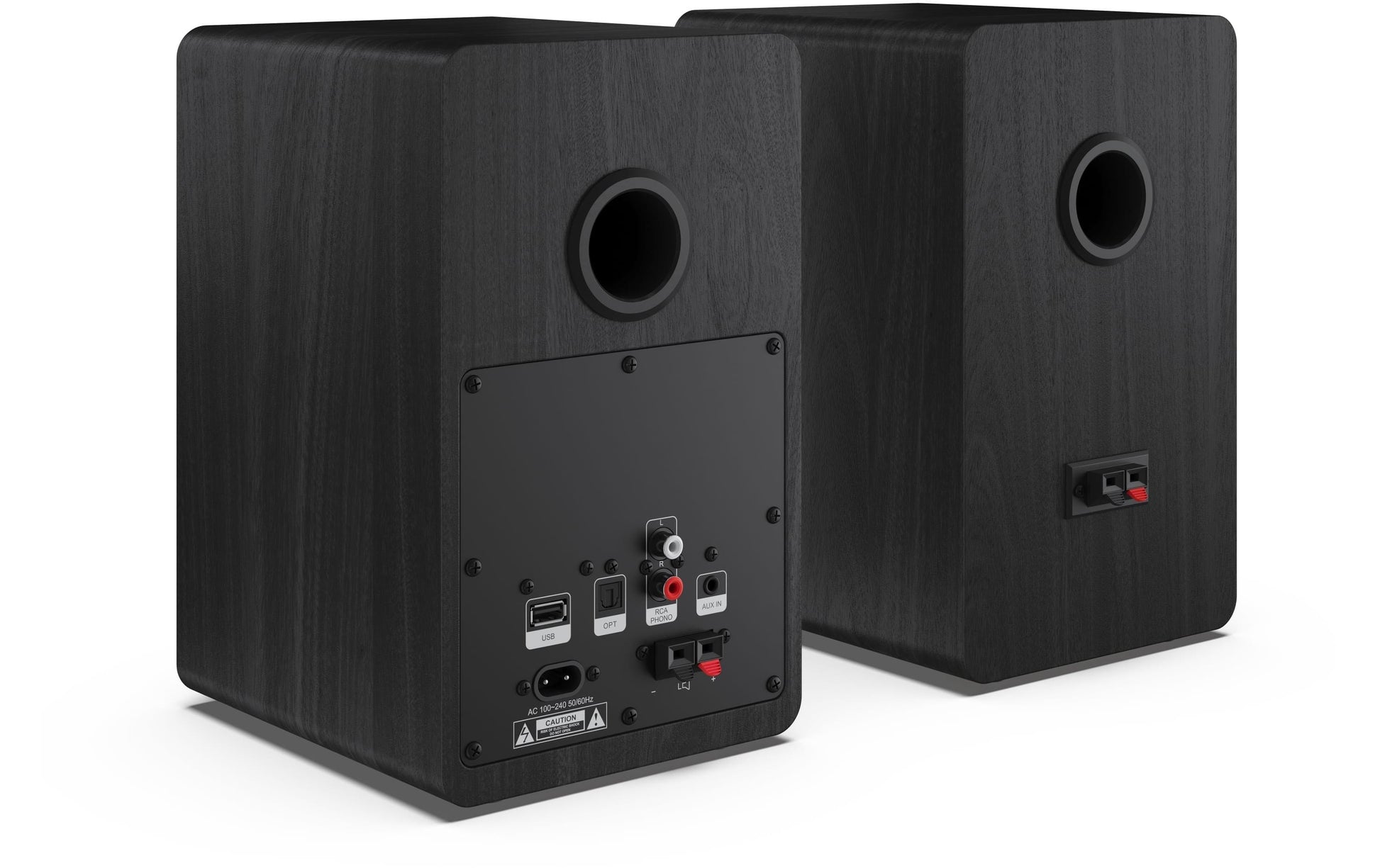 Sharp CP-SS30 – Aktiv-Regallautsprecher – Bluetooth 5.0, 60 W, RCA, 3,5 mm Klinke, Schwarz