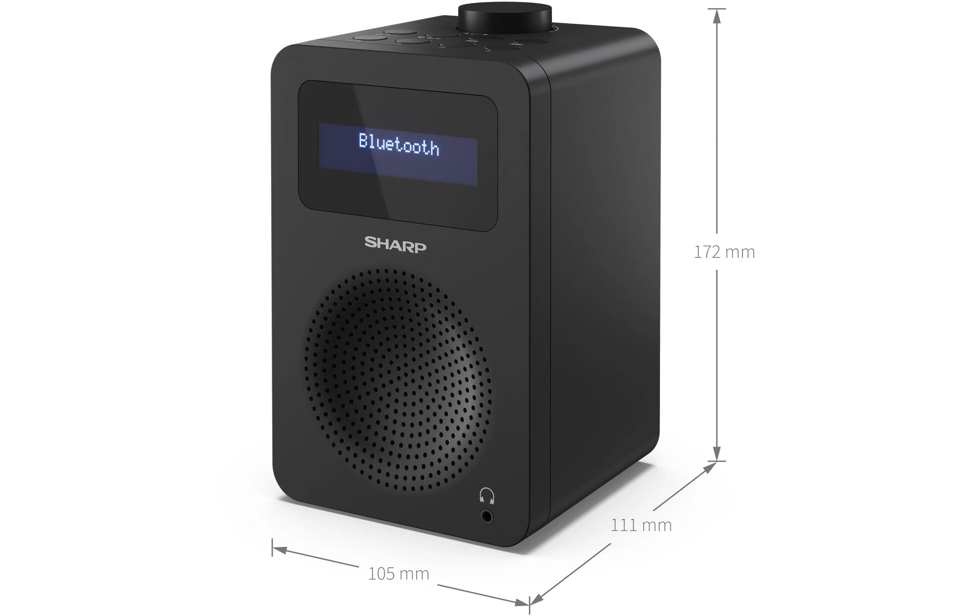 Sharp DR-430 – DAB-/Internetradio – Tischradio – DAB+, UKW, Bluetooth – Schwarz