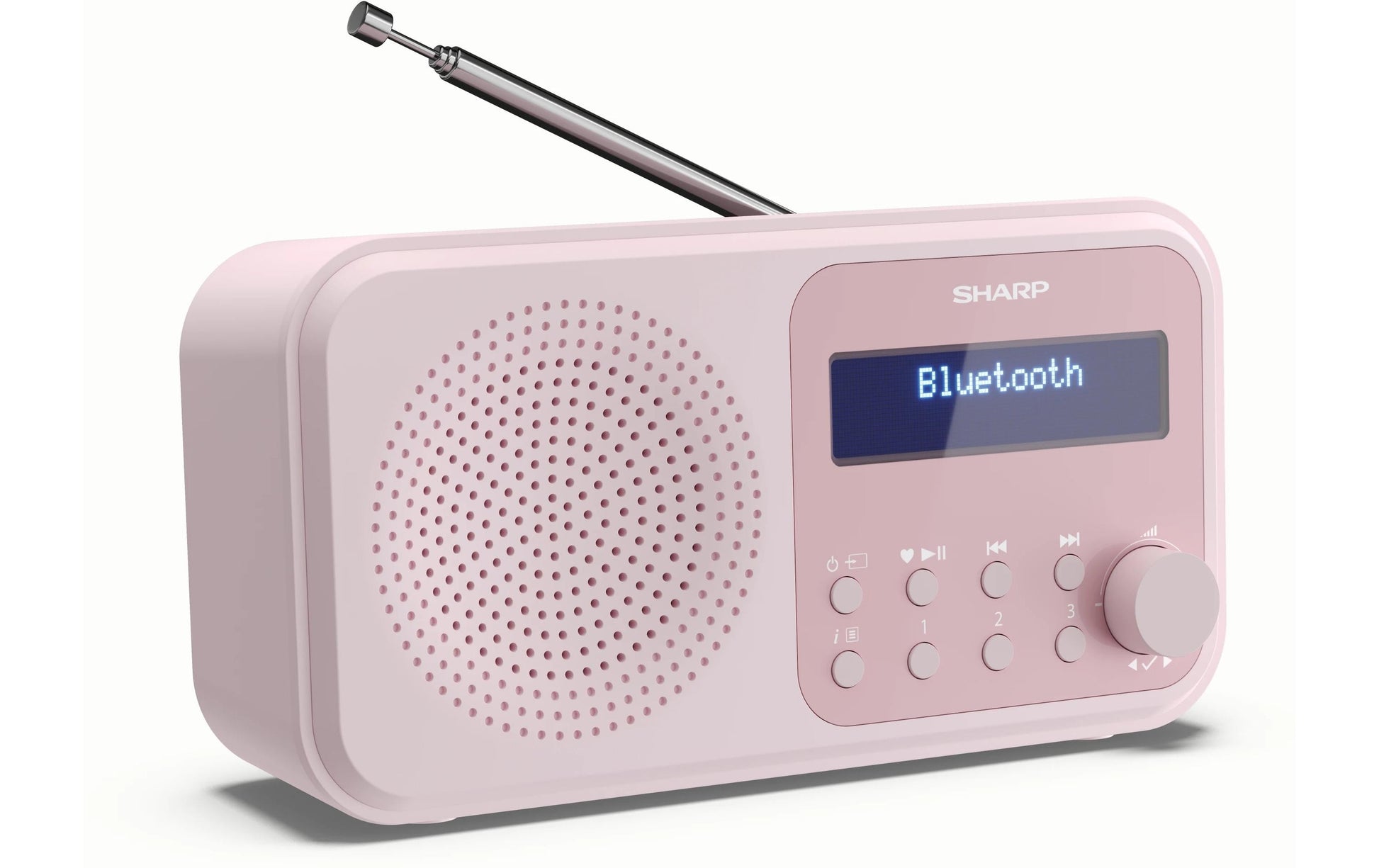 Sharp DR-P420 – Tragbares DAB+ Radio, UKW, Bluetooth, 16 h Akku – Pink