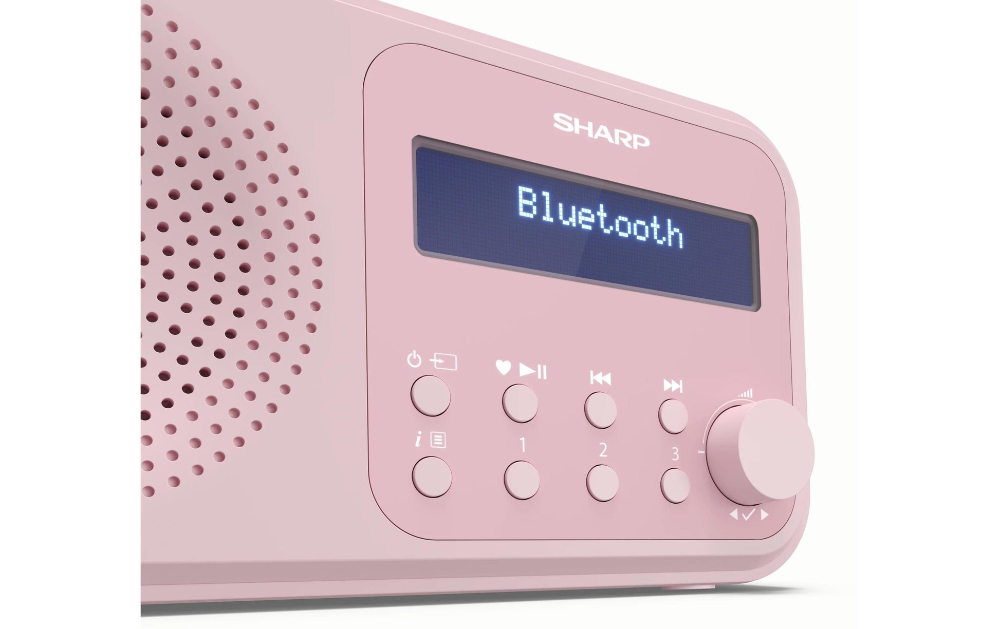 Sharp DR-P420 – Tragbares DAB+ Radio, UKW, Bluetooth, 16 h Akku – Pink