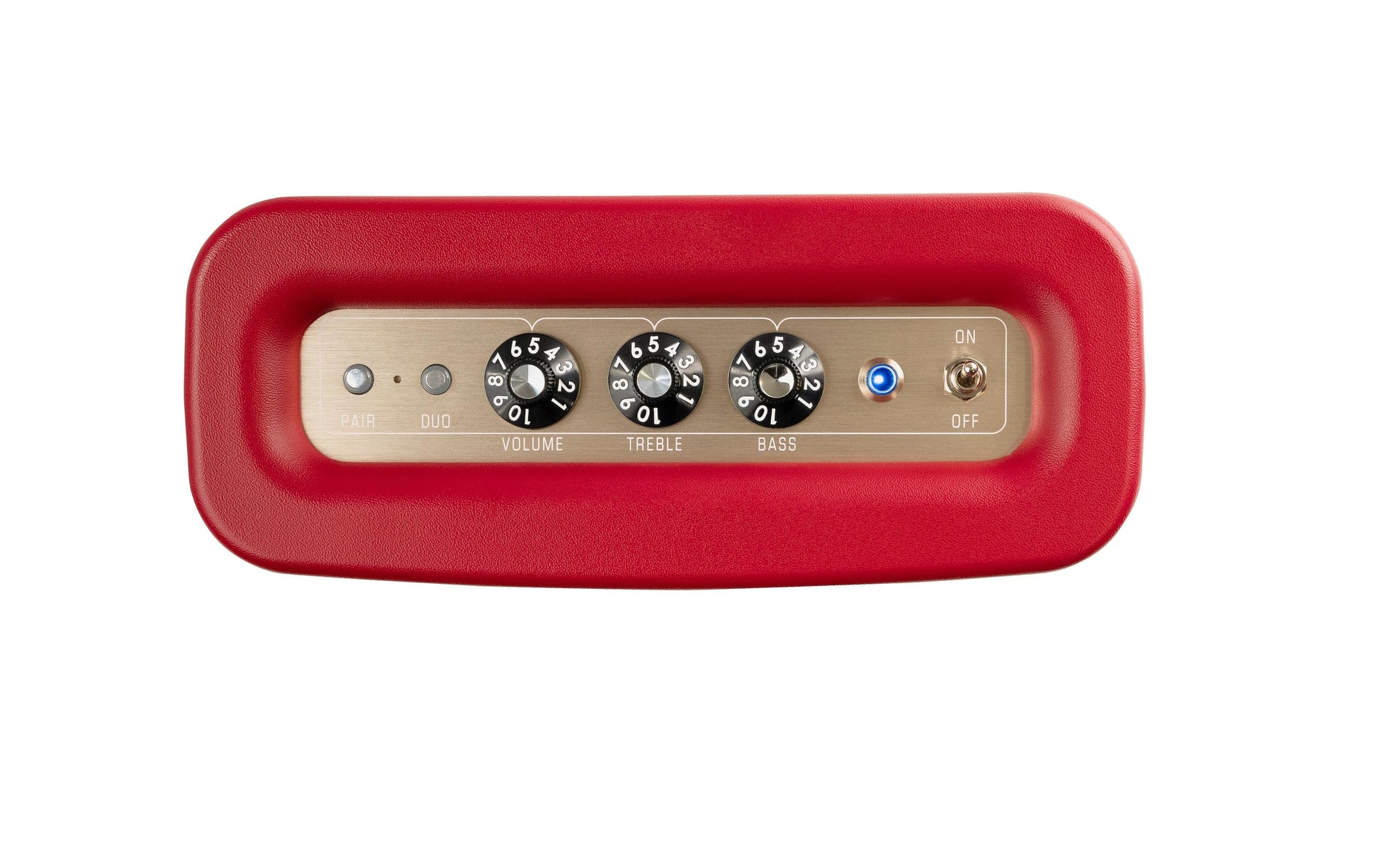 Fender Newport 2 – Bluetooth-Lautsprecher – 12 h Akku, 30 W, Bluetooth 5.0, Champagner, Rot