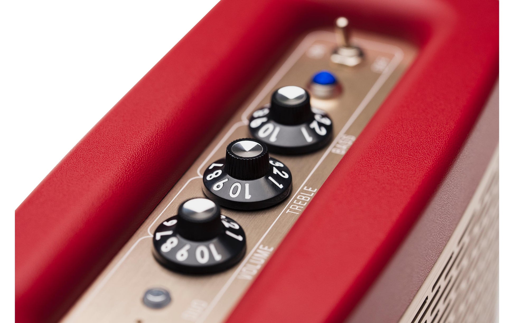 Fender Newport 2 – Bluetooth-Lautsprecher – 12 h Akku, 30 W, Bluetooth 5.0, Champagner, Rot