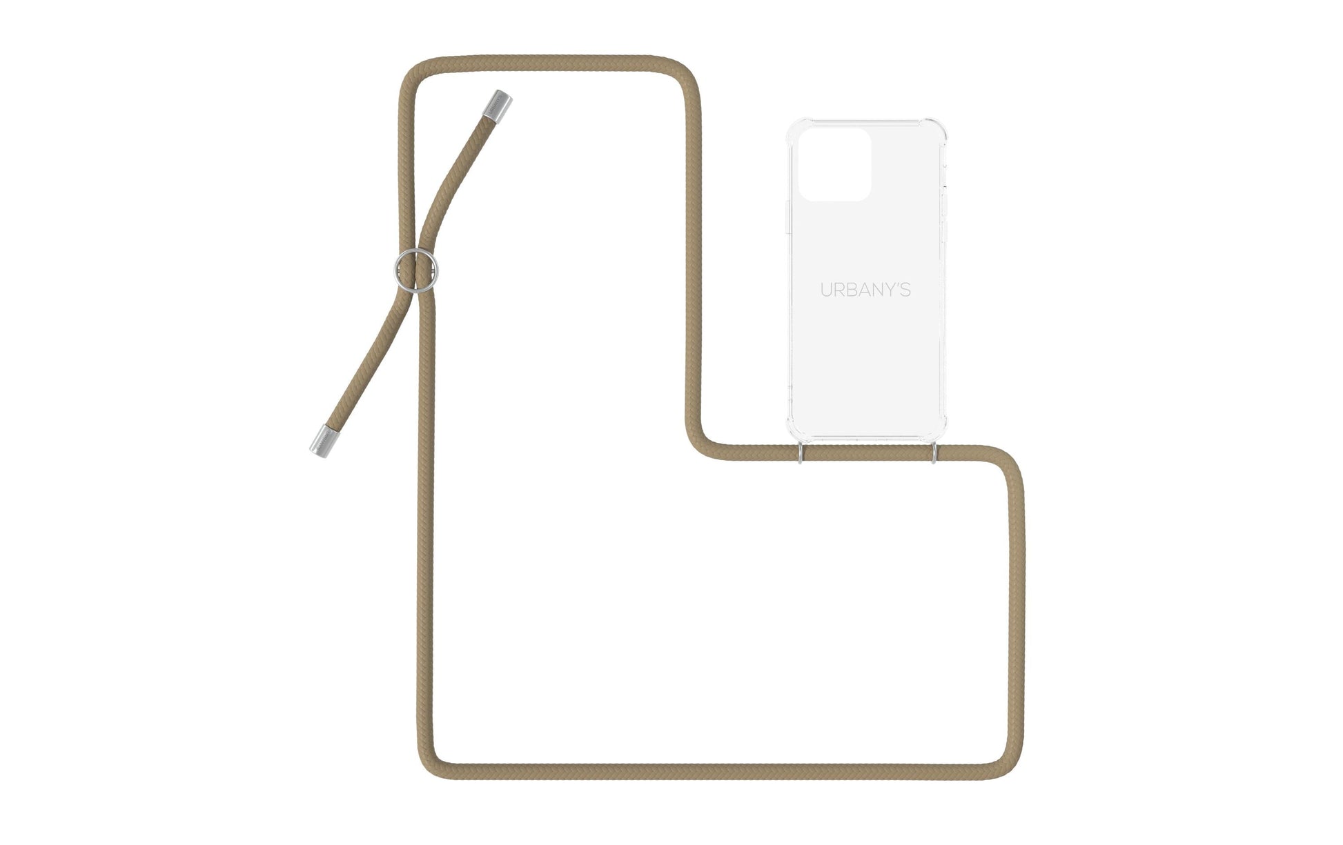 Urbany's Necklace Case Beach Beauty Backcover – für Apple iPhone 14 Pro, Kunststoff, Transparent