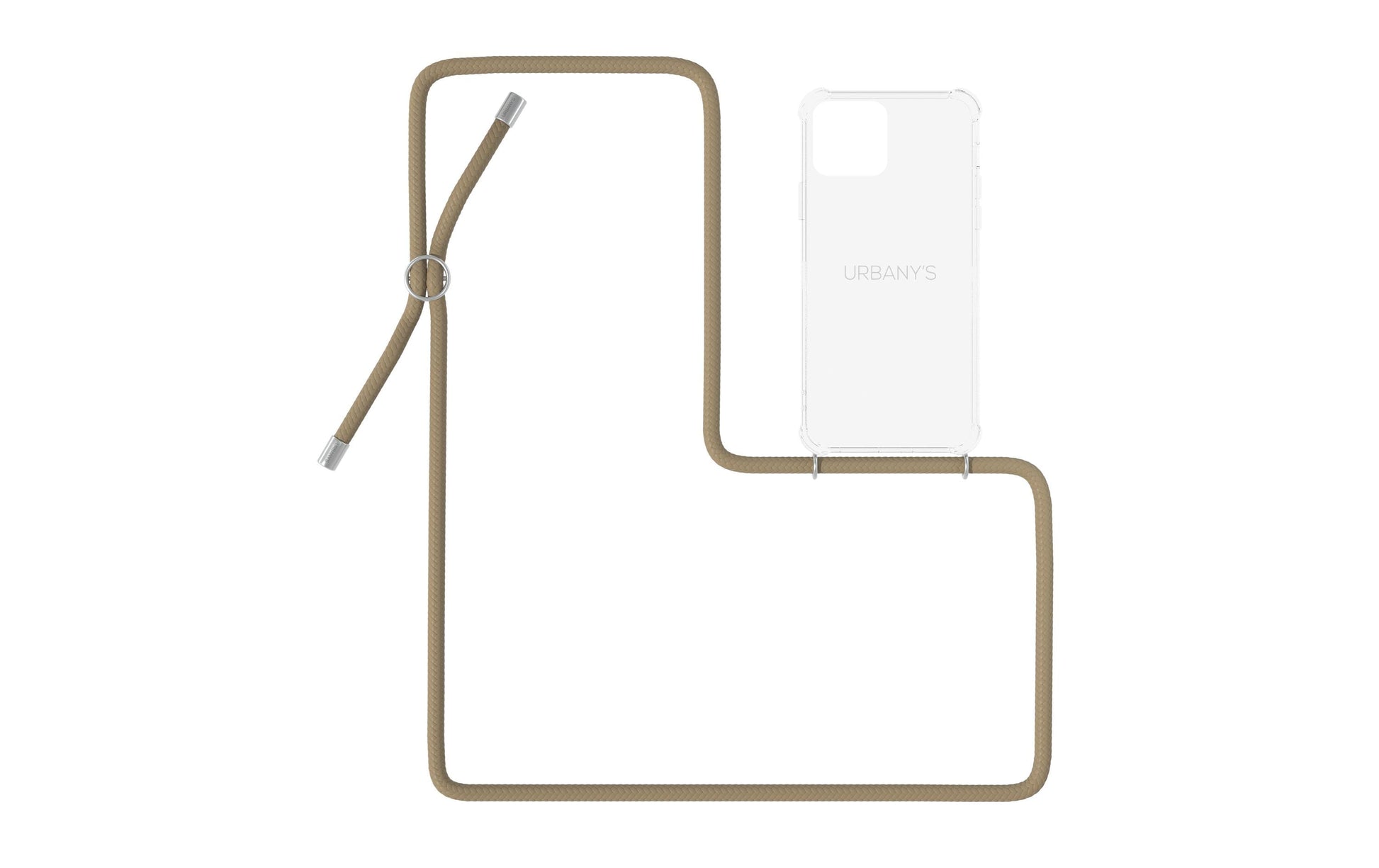 Urbany's Necklace-Hülle – für Apple iPhone 14 Plus – beige – mit Kordel