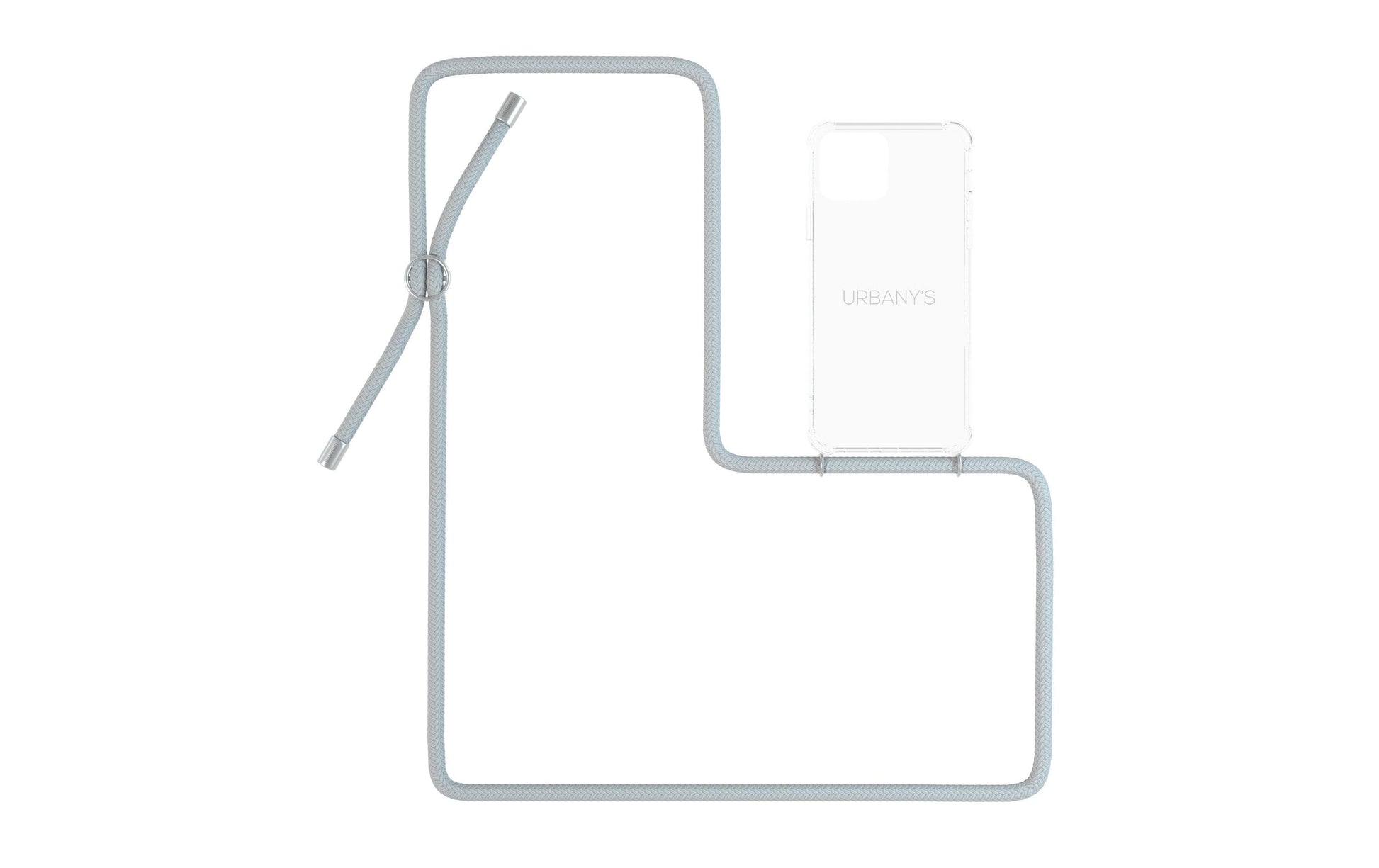 Urbany's Backcover – für Apple iPhone 14, Kunststoff, Transparent, Cloudy Sky, mit Halsband
