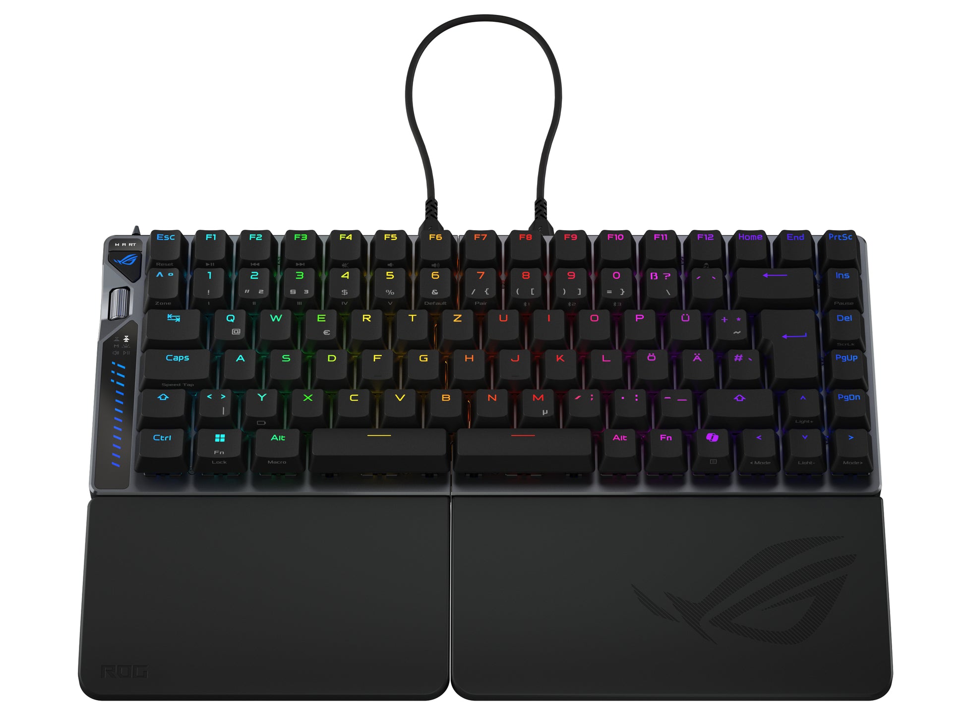 ASUS ROG Falcata – Gaming-Tastatur 75% – Mechanisch – Bluetooth & 2,4 GHz (USB-A Empfänger) – RGB – Schwarz