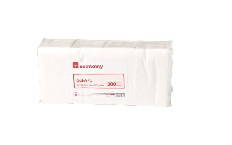 Haushaltsware NEUTRAL Servietten, 33 × 33 cm, weiss – 500 Stk.