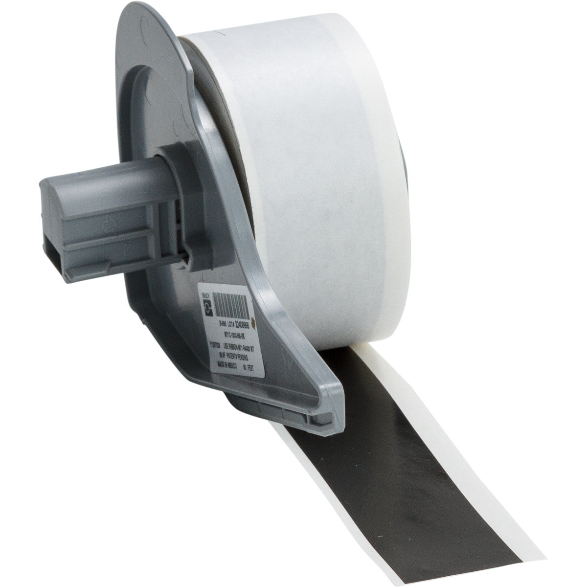 Brady Endlos-Etiketten 25 × 15,2 m – Vinyl, Schwarz – Permanent haftend – Thermotransfer – für M710/BMP71