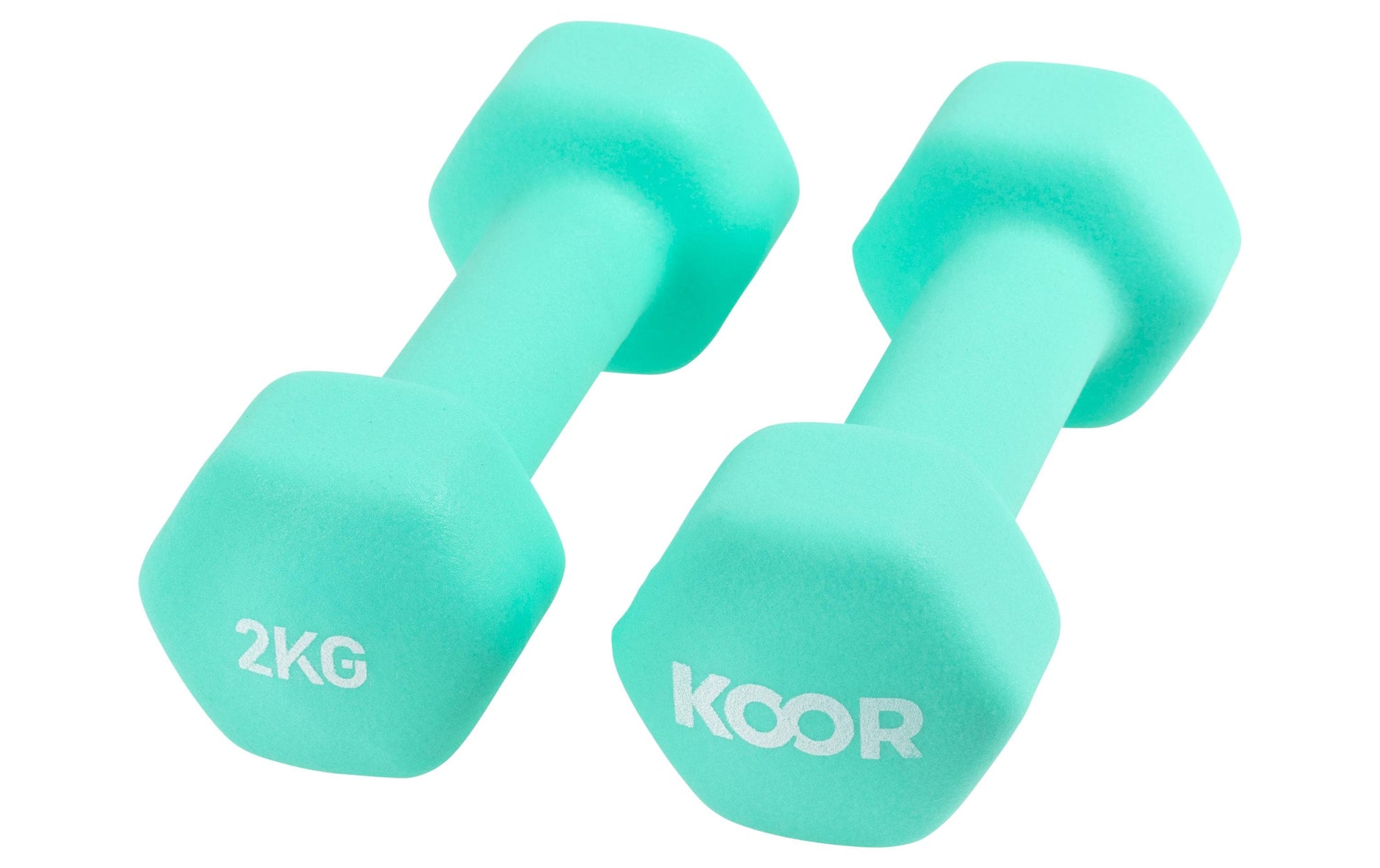 KOOR Kurzhantel-Set F00912, 2 kg pro Hantel – Mint