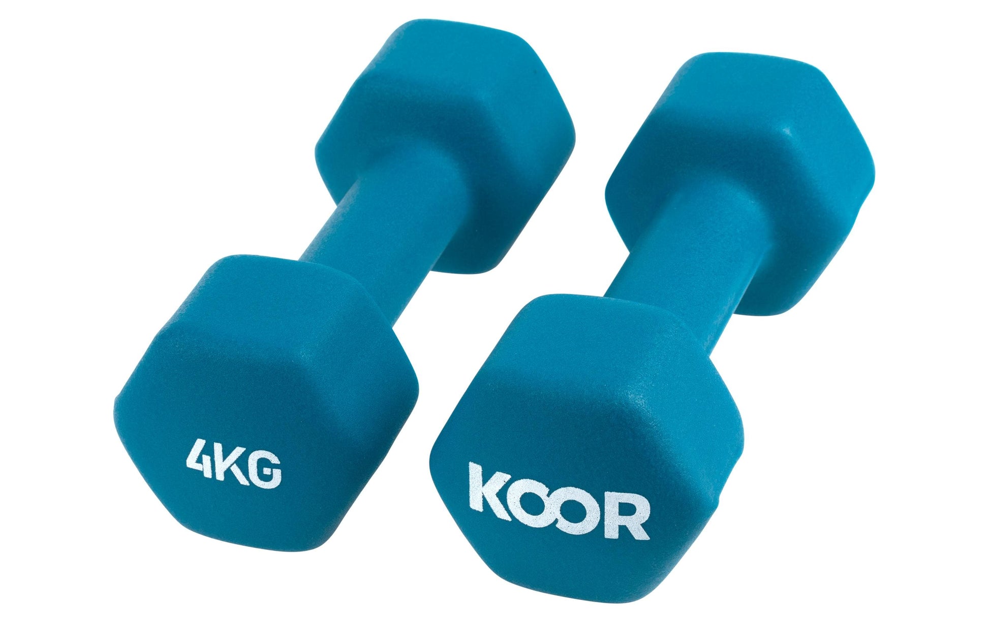 KOOR Kurzhantel-Set – 4 kg – 2-teilig – Eisenguss