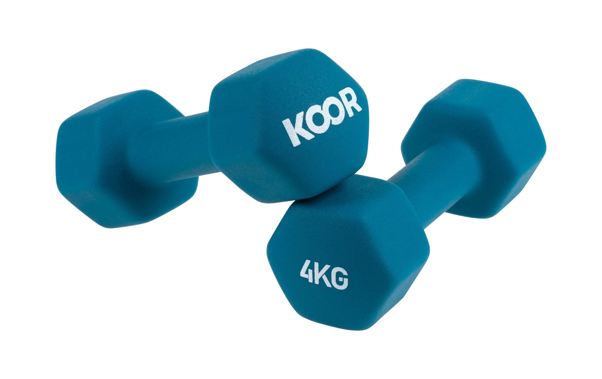 KOOR Kurzhantel-Set – 4 kg – 2-teilig – Eisenguss