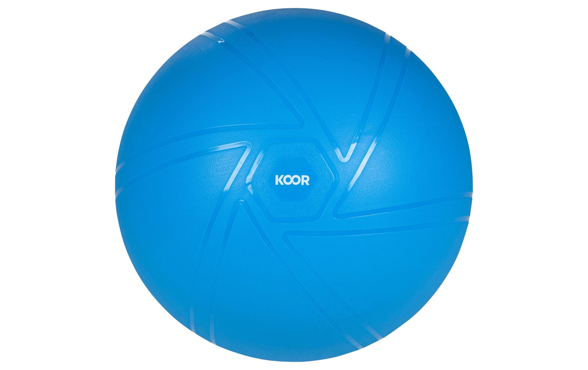KOOR Sitzball – Kunstleder – Blau, Ø 65 cm, bis 500 kg