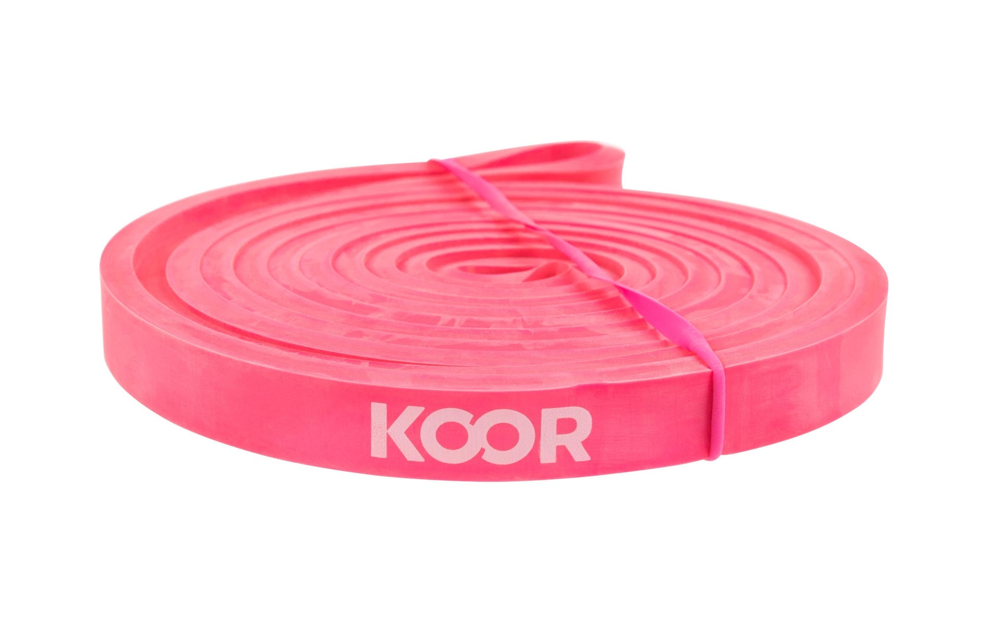 KOOR Fitnessband, F00924, 208,0 cm × 1,3 cm, Latex, Pink, sehr leicht, 7–13 kg – 1 Stück