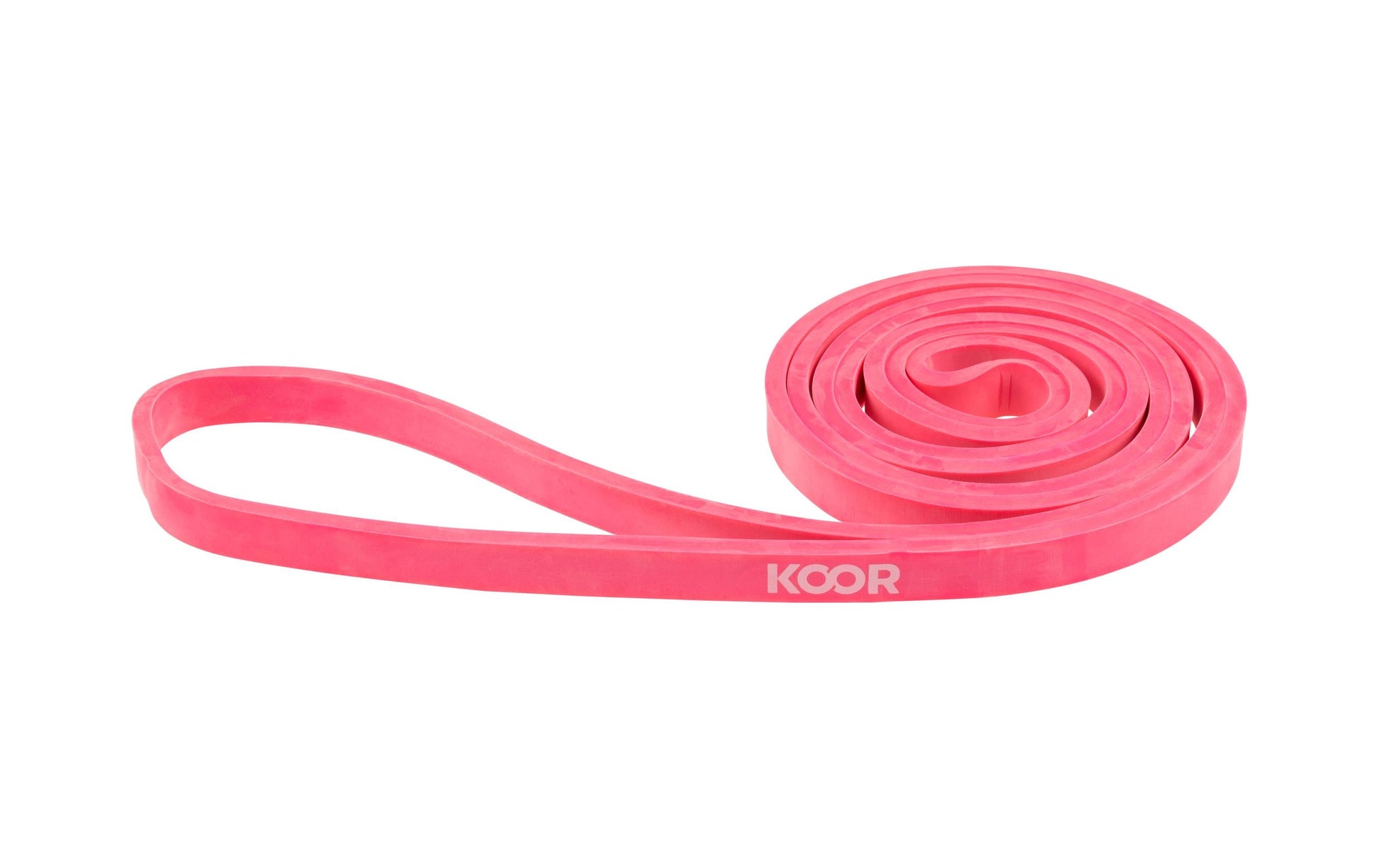 KOOR Fitnessband, F00924, 208,0 cm × 1,3 cm, Latex, Pink, sehr leicht, 7–13 kg – 1 Stück