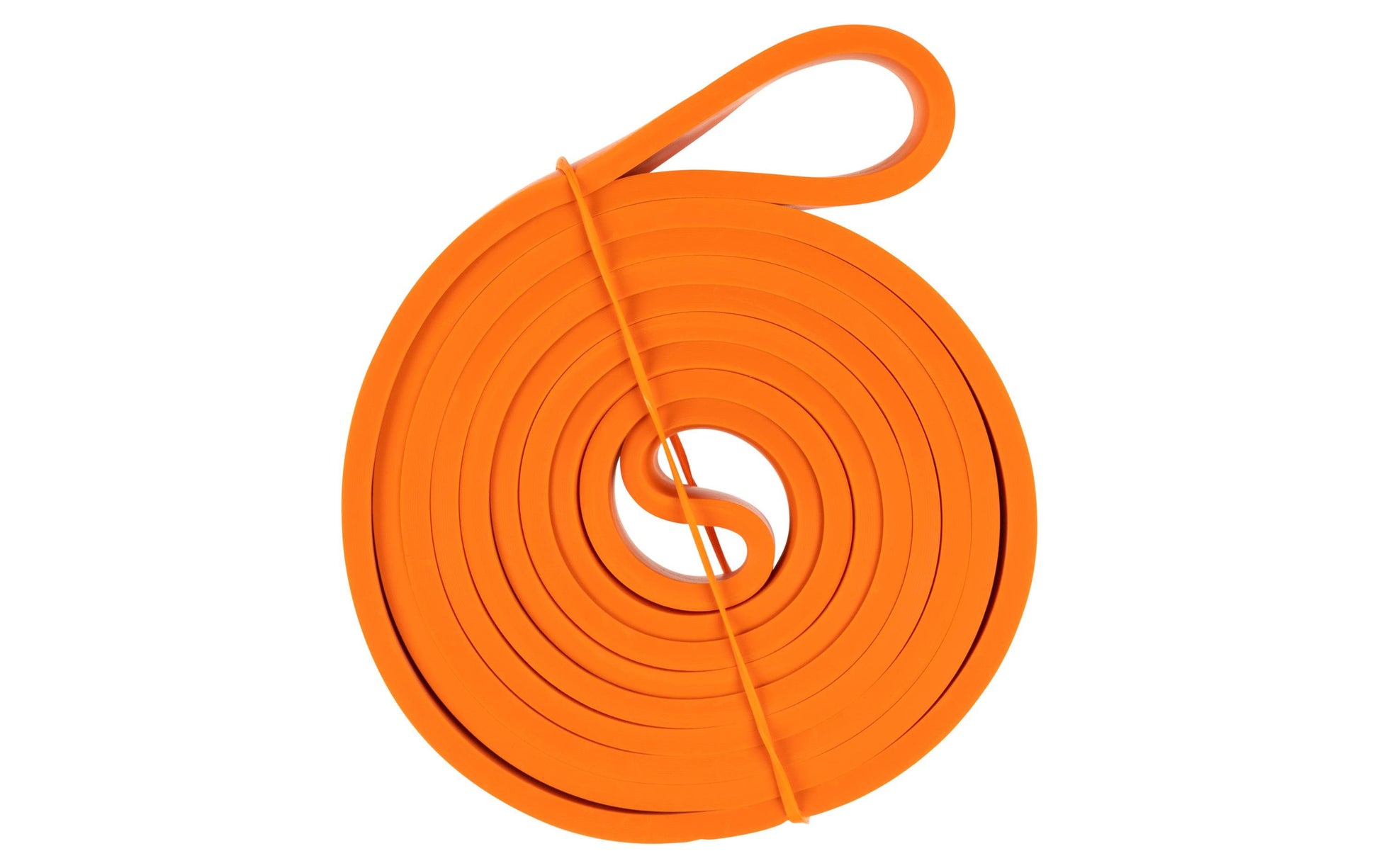 KOOR Fitnessband, F00927, 208,0 cm × 2,9 cm × 0,5 cm, Latex, Orange, Schwer, Widerstand 30–35 kg – 1 Stück