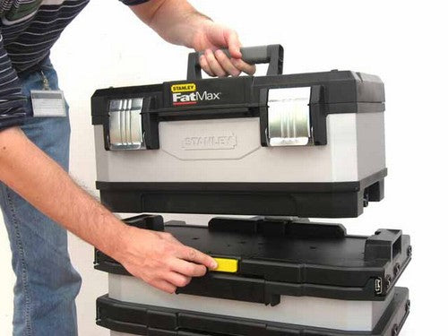 Stanley Werkzeugkasten 1-95-622, 390 × 570 × 900 mm, Kunststoff, schwarz, Rollen, 3 Schubladen