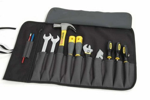 Stanley Rolltasche – 12 Fächer, Schwarz, Nylon, B 385 × H 385 × T 640 mm