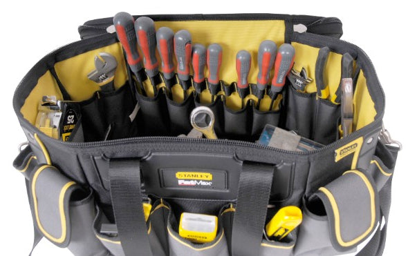 Stanley Werkzeugtasche Fatmax Pro, 310 × 500 × 330 mm, Kunststoff (Nylon), Schwarz, Wasserfest, mit Griff
