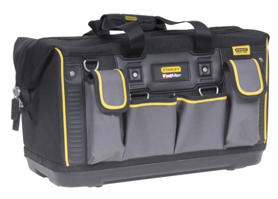 Stanley Werkzeugtasche – wasserfest, mit Tragegriff, schwarz/grau/gelb, Nylon, B 500 × H 290 × T 300 mm