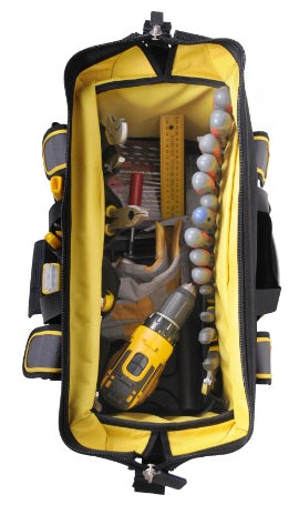 Stanley Werkzeugtasche – wasserfest, mit Tragegriff, schwarz/grau/gelb, Nylon, B 500 × H 290 × T 300 mm