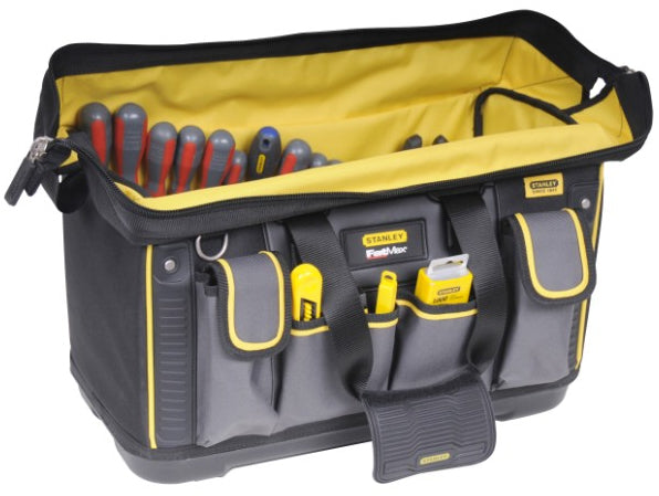 Stanley Werkzeugtasche – wasserfest, mit Tragegriff, schwarz/grau/gelb, Nylon, B 500 × H 290 × T 300 mm