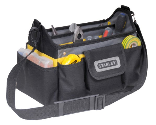 Stanley Werkzeugtasche, Kunststoff (Nylon), Schwarz, Wasserfest, 18 Fächer