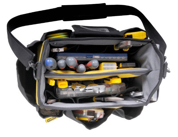 Stanley Werkzeugtasche, Kunststoff (Nylon), Schwarz, Wasserfest, 18 Fächer