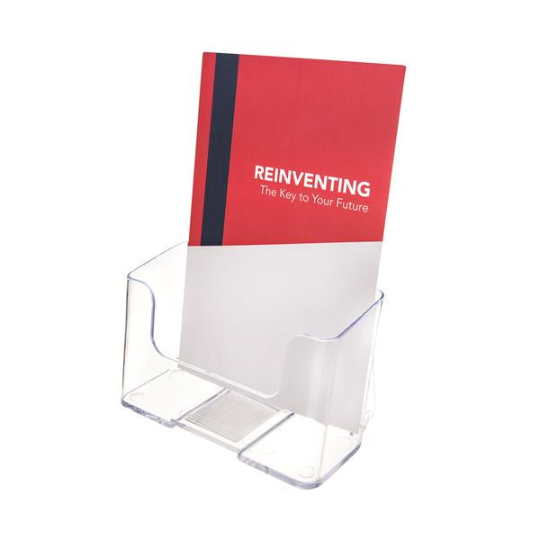 Deflecto Tischprospekthalter DocuHolder 74901 – für A5 – 1 Fach – transparent – Polystyrol