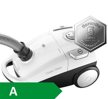 Trisa Electronics Trisa Bodenstaubsauger Classic Clean T6601 – mit Beutel, 650 W, HEPA-Filter