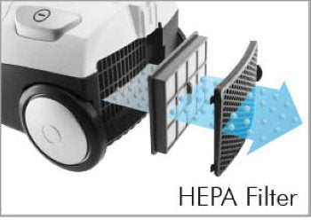 Trisa Electronics Trisa Bodenstaubsauger Classic Clean T6601 – mit Beutel, 650 W, HEPA-Filter