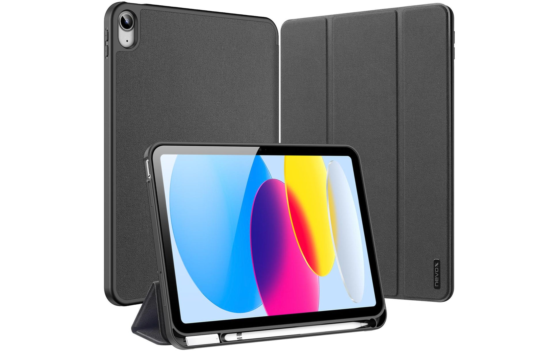 Nevox Tablet-Hülle für iPad 10,9" (10. Gen.) – Schwarz