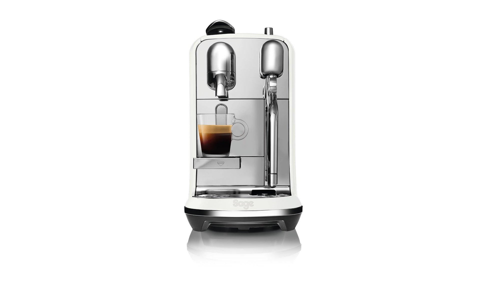 Sage Creatista Plus SNE800SST2QEU1 Kapselmaschine – für Nespresso, 1,5 l, Edelstahl/Weiss
