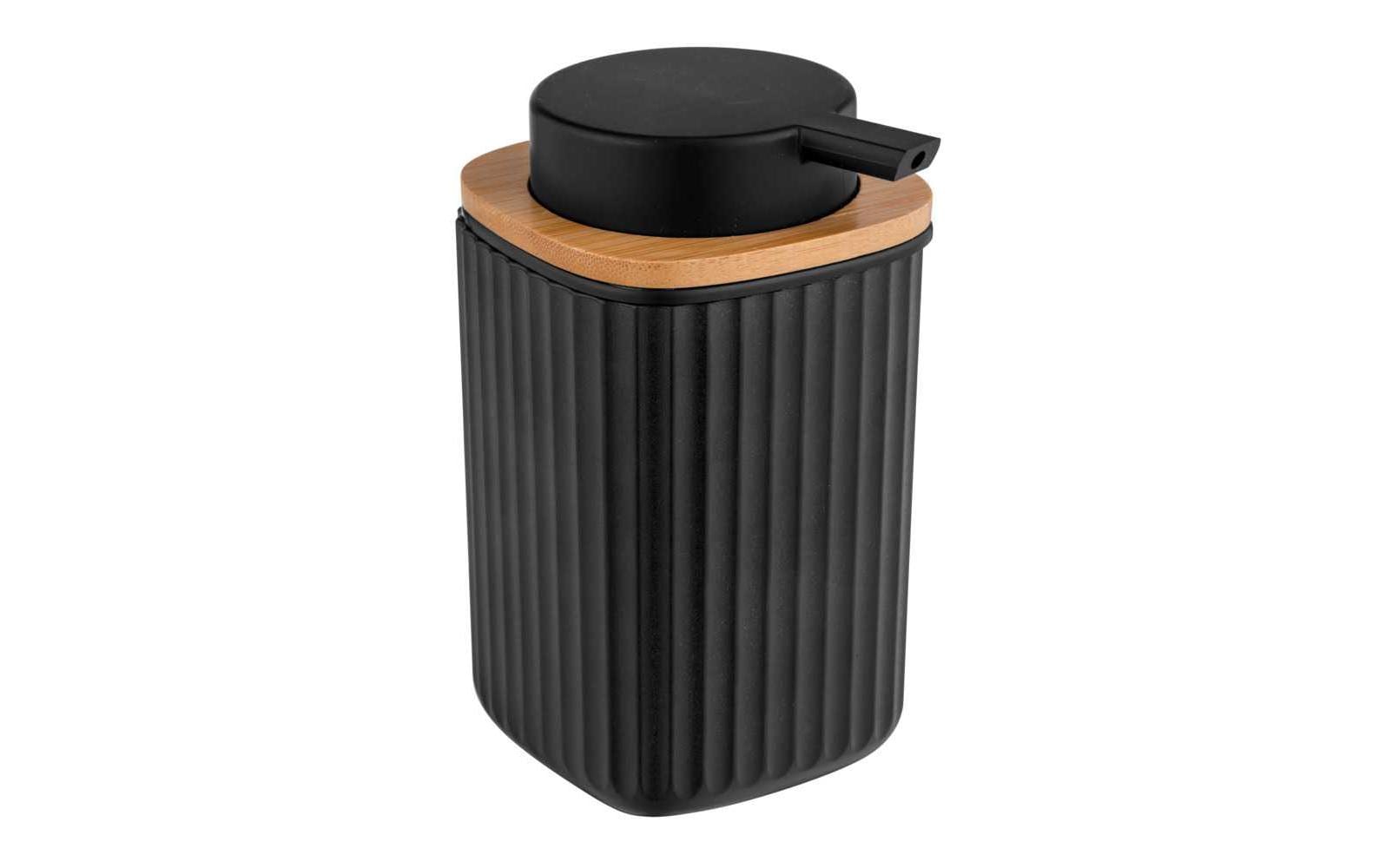 Wenko Rotello Seifenspender – Kunststoff, Schwarz, 250 ml