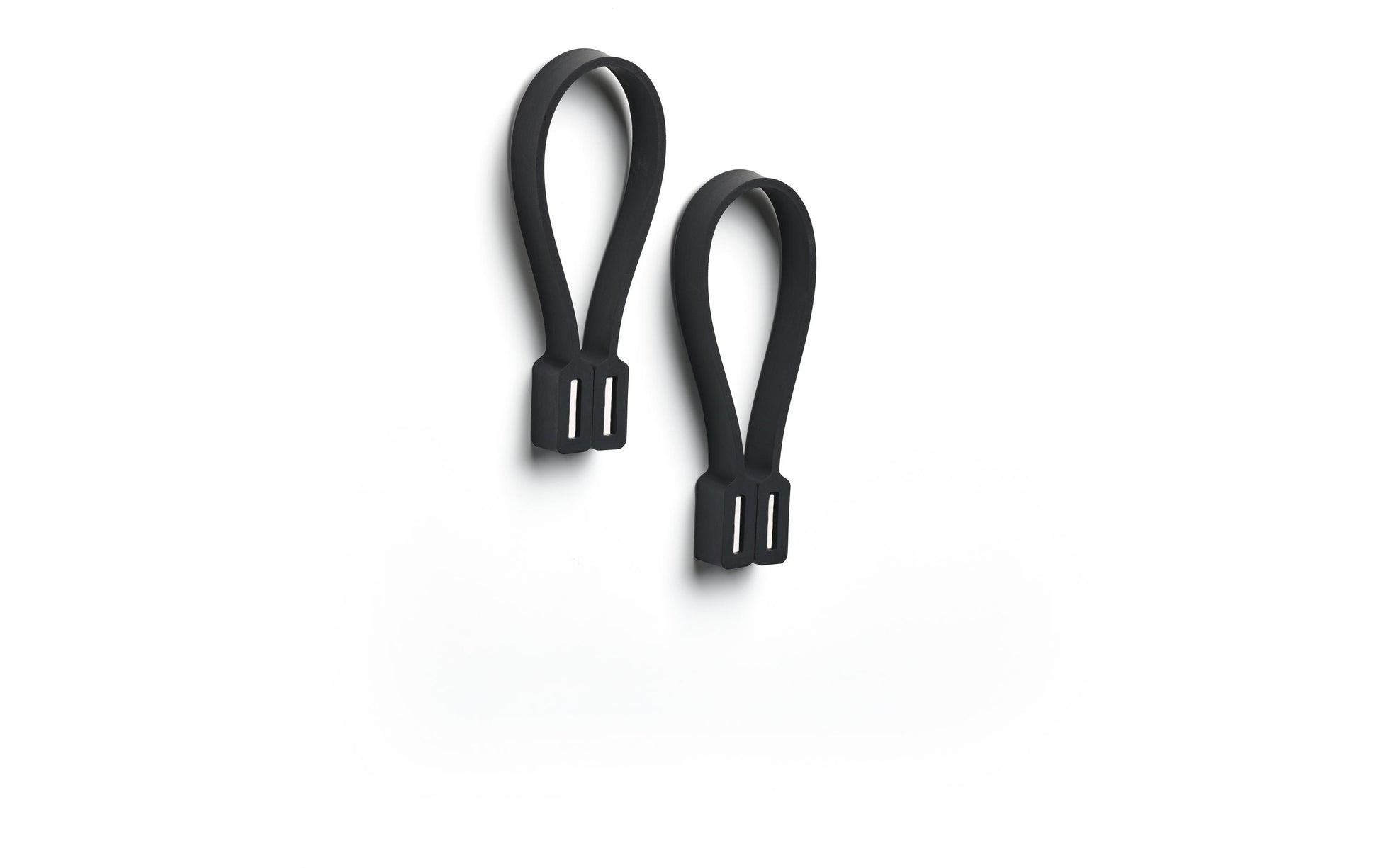 Zone Denmark Handtuchhalter – 7,8×5,5×1,2 cm, Silikon, Haken mit Magnet, Schwarz, 2er-Set