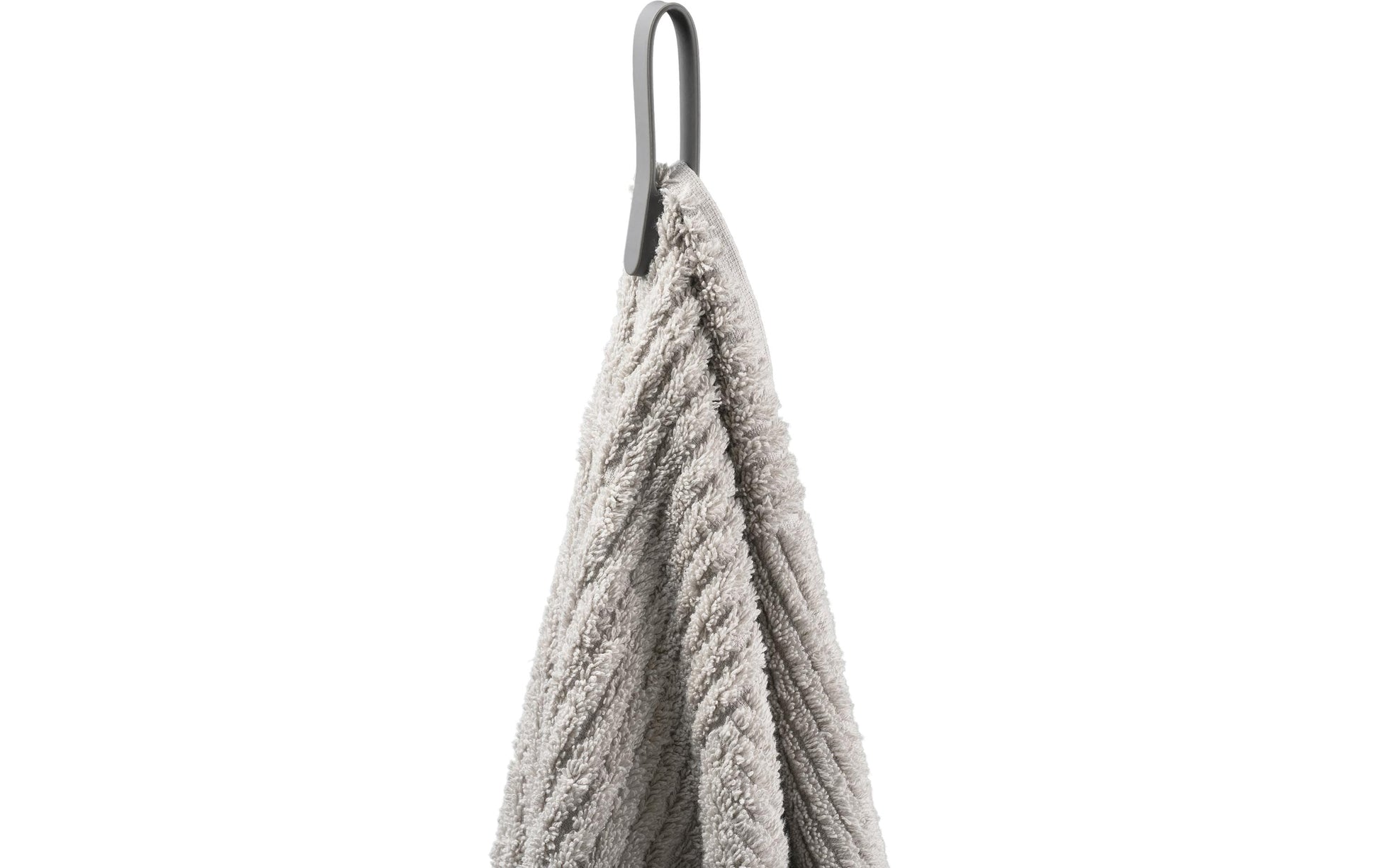 Zone Denmark Handtuchhalter Loop – 7,8×5,5×1,2 cm, Silikon, zum Hängen, Grau, 2er-Set