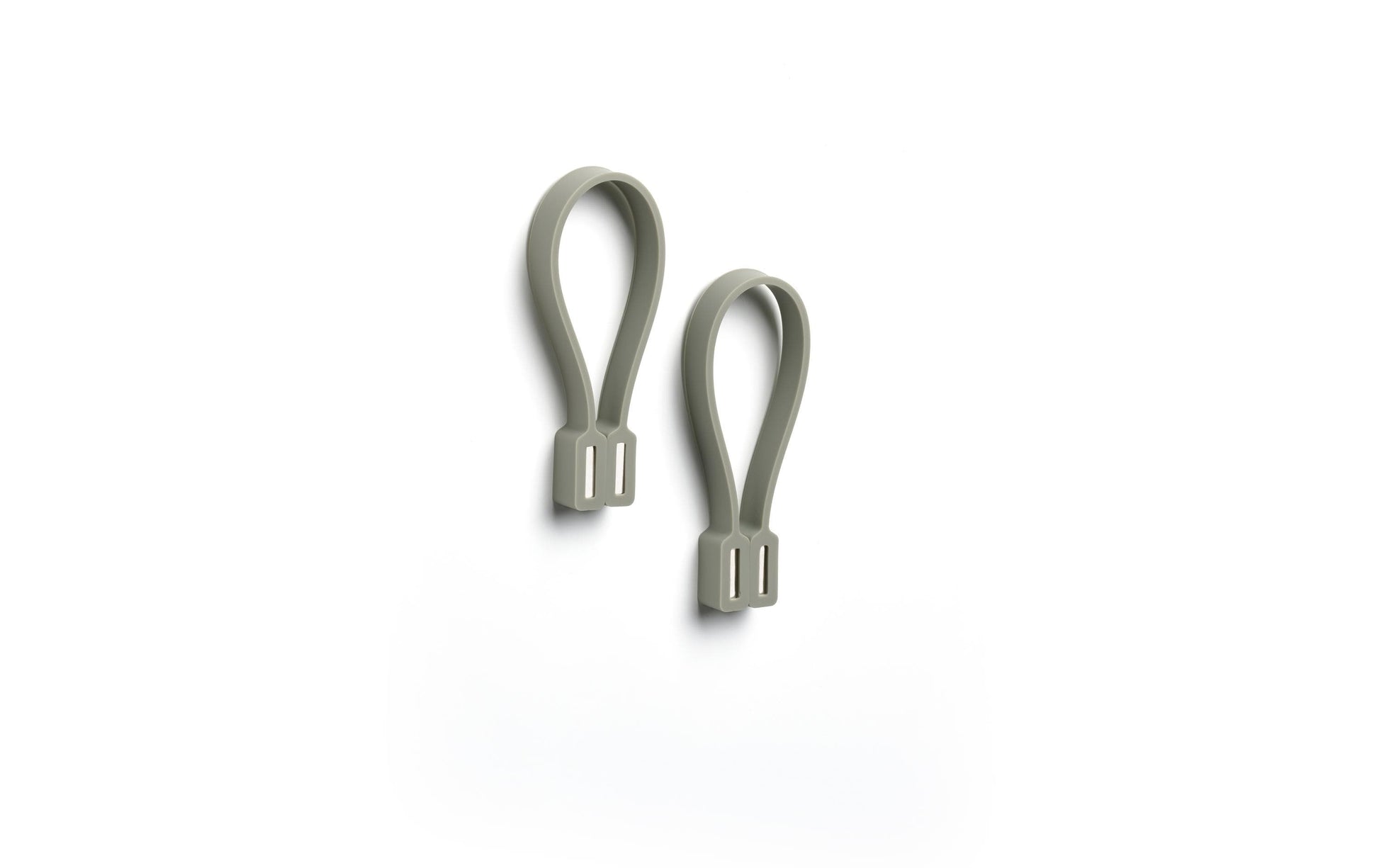 Zone Denmark Handtuchhalter Loop – 1,8×1×9 cm, Silikon, Haken, Eukalyptusgrün, 2er-Set