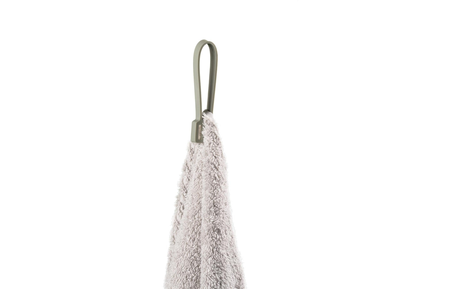 Zone Denmark Handtuchhalter Loop – 1,8×1×9 cm, Silikon, Haken, Eukalyptusgrün, 2er-Set