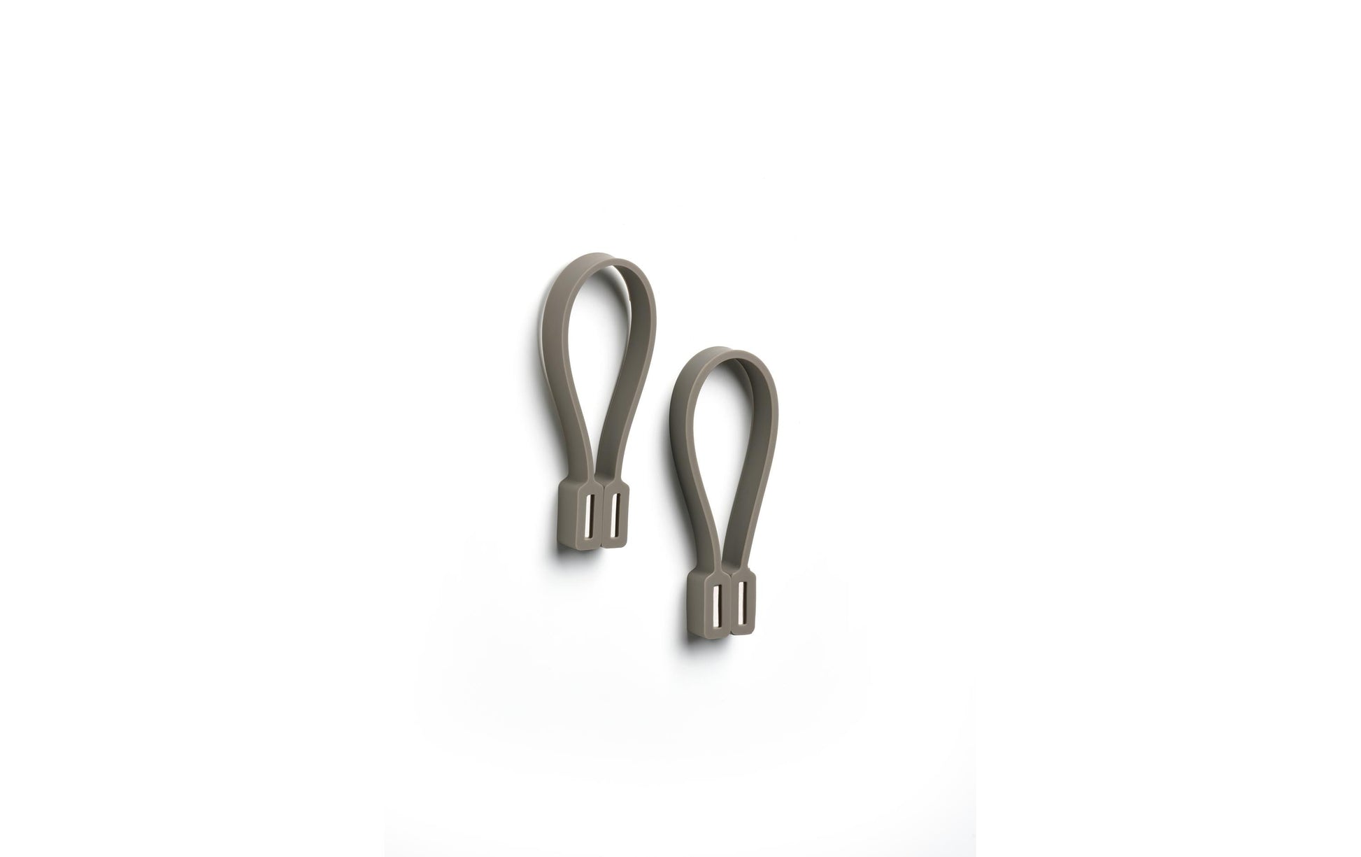 Zone Denmark Handtuchhalter Loop – 7,8×5,5×1,2 cm, Silikon, Haken, Taupe, 2er-Set
