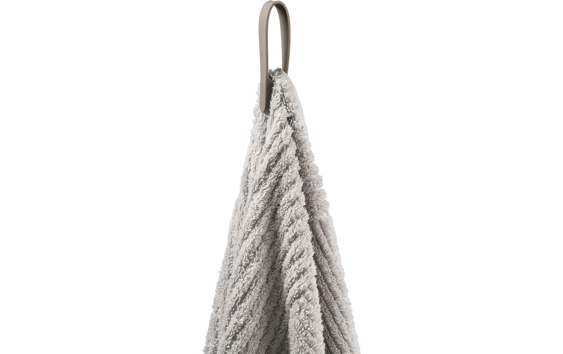 Zone Denmark Handtuchhalter Loop – 7,8×5,5×1,2 cm, Silikon, Haken, Taupe, 2er-Set
