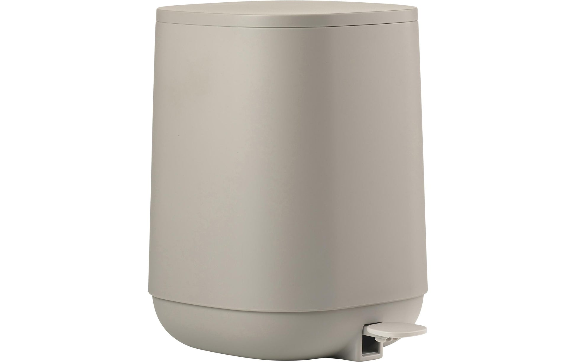 Zone Denmark Tisch-Abfallbehälter Time – 3 l – Kunststoff, Betonfarbe – Ø 208 × H 275 mm