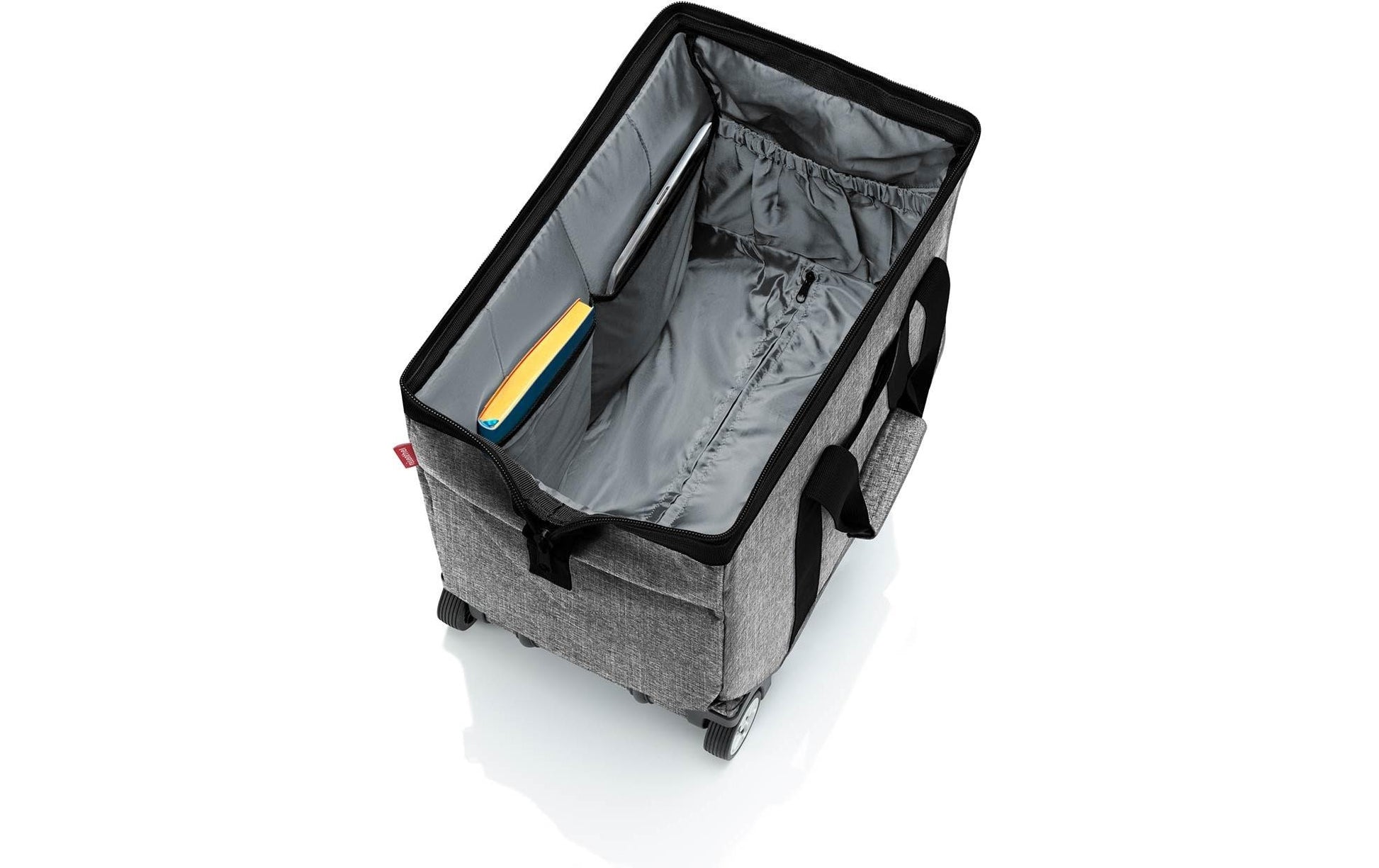 Reisenthel allrounder trolley – Reisetasche, 30 l, 2 Rollen, für Trolley aufsteckbar, Polyester, Grau