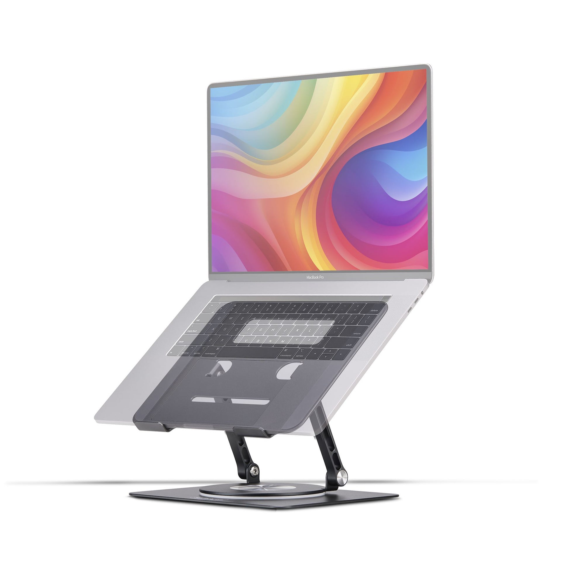 StarTech.com Laptop-Ständer – bis 5 kg, 360° drehbar, höhenverstellbar – Silber