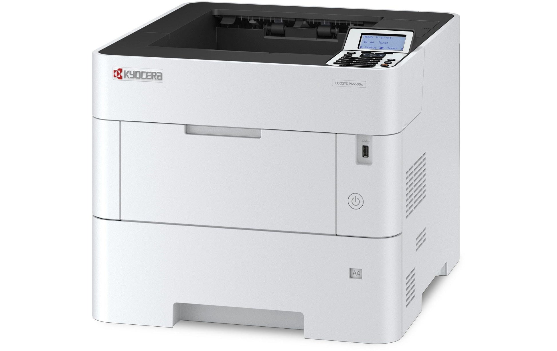 KYOCERA ECOSYS PA5500x – A4, S/W, Duplex, 55 S./Min., 1200 × 1200 dpi, LAN/USB, Papier: 500 Blatt