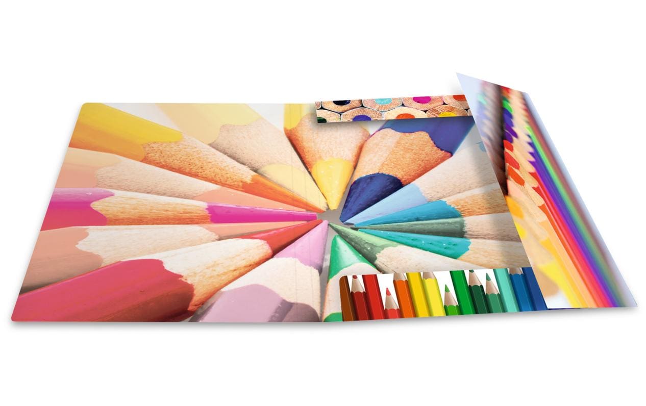 HERMA Sammelmappe für A4, Karton, mehrfarbig, mit Gummizug