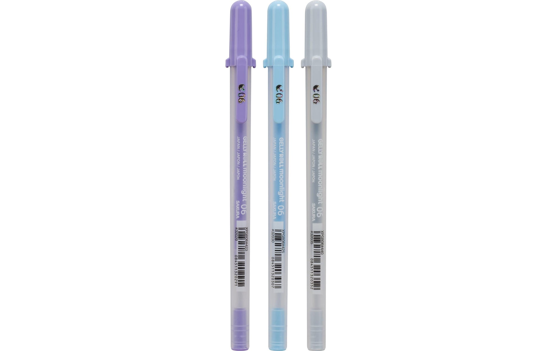 Sakura Gelly Roll Moonlight 06 Calm Gelschreiber – Farben sortiert, Strich 0,35 mm, 3er-Set