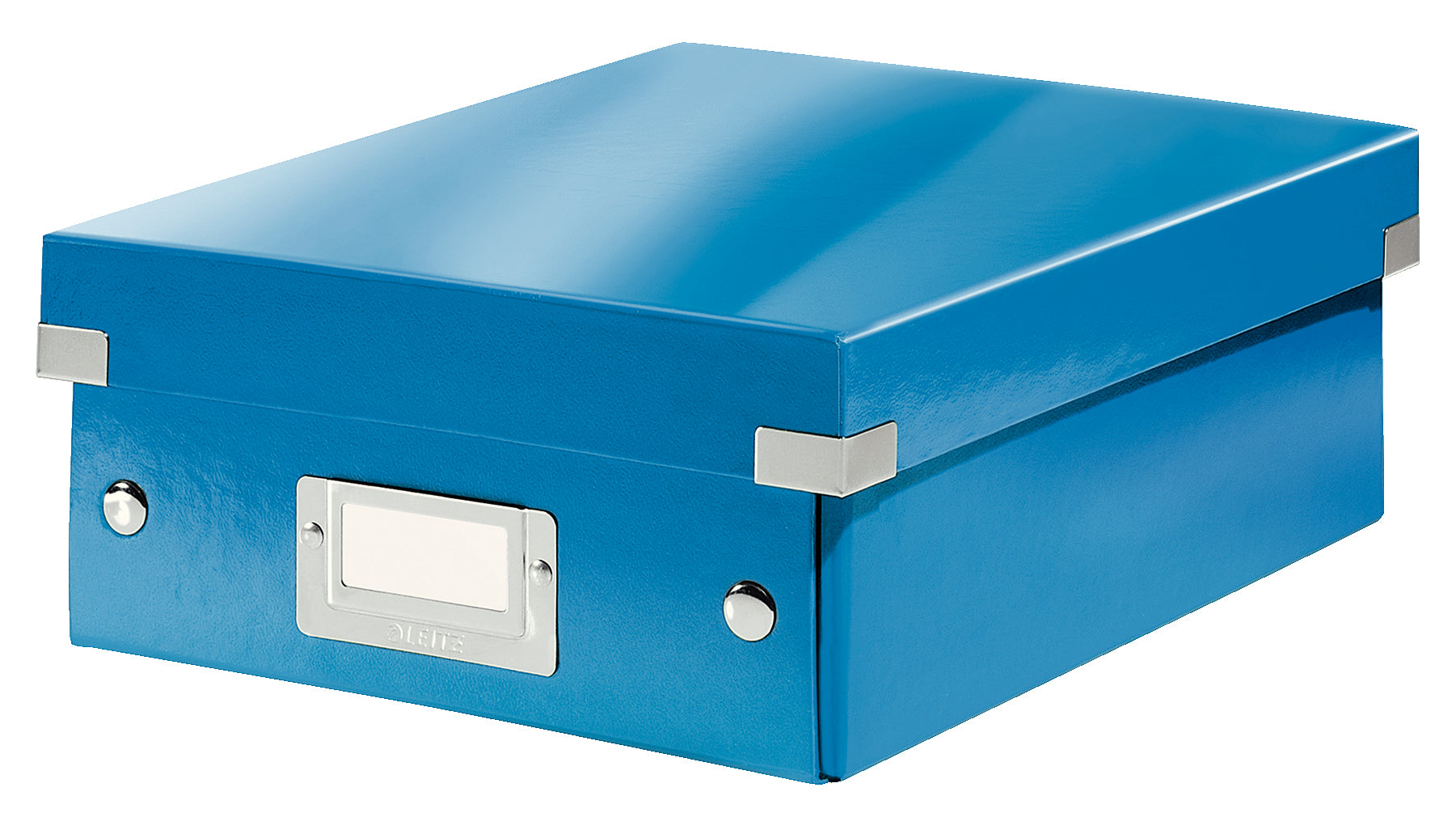 Leitz Click&Store WOW Aufbewahrungsbox B 220 × H 100 × T 285 mm – mit Deckel, Blau, PP