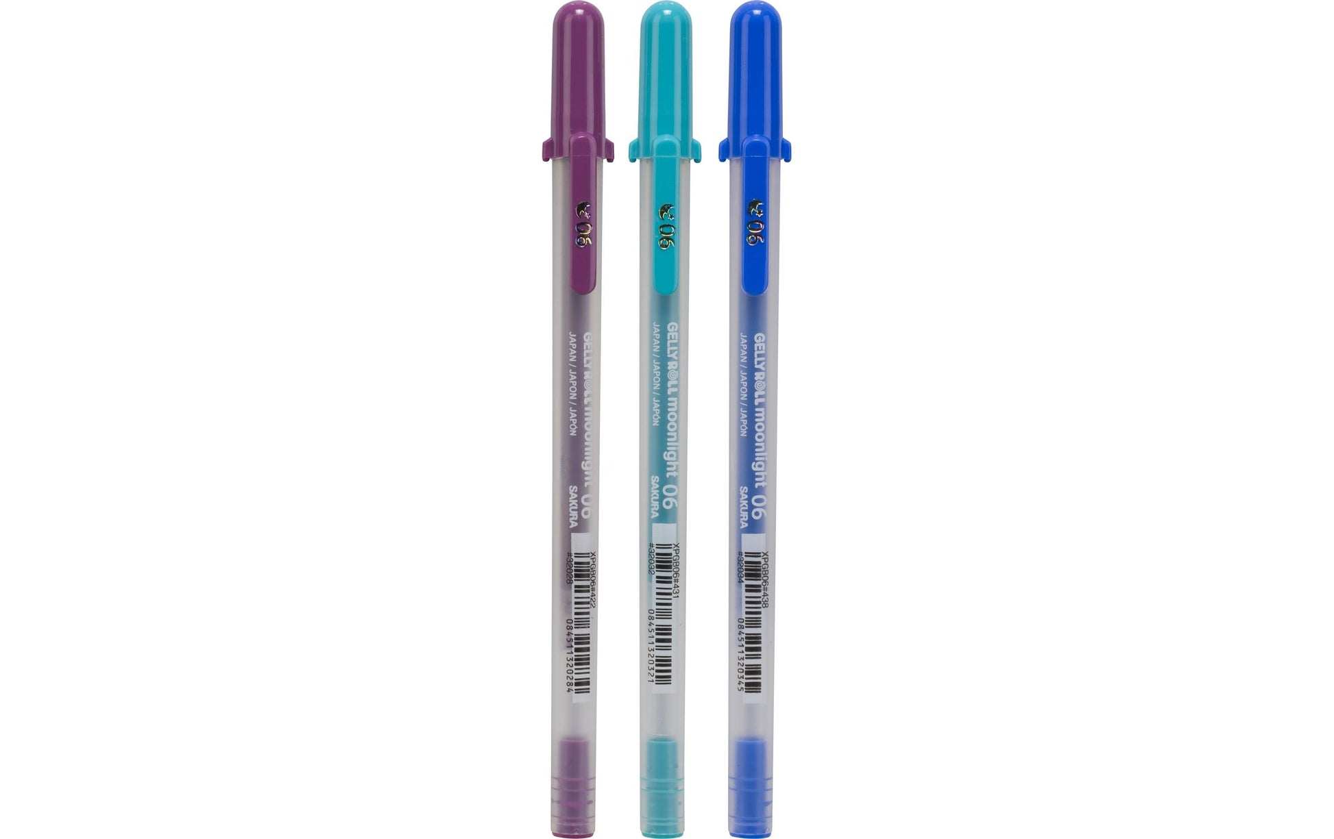 Sakura Gelly Roll Moonlight 06 Galaxy Gelschreiber – Farben sortiert, Strich 0,35 mm, wasserbasiert, 3er-Set